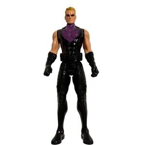 Marvel Hawkeye Action Figure Hasbro 2014 Titan Hero Series Black Purple  12"